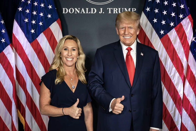 Trump rompe con congresista Greene y la llama «lunática» por exigir divulgar archivos de Epstein