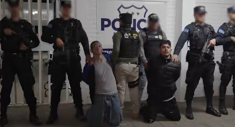 Capturan a dos supuestos miembros de la Mara Salvatrucha que habían huido del país