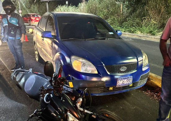 Al menos cinco salvadoreños resultaron lesionados en accidentes de tránsito durante las últimas horas