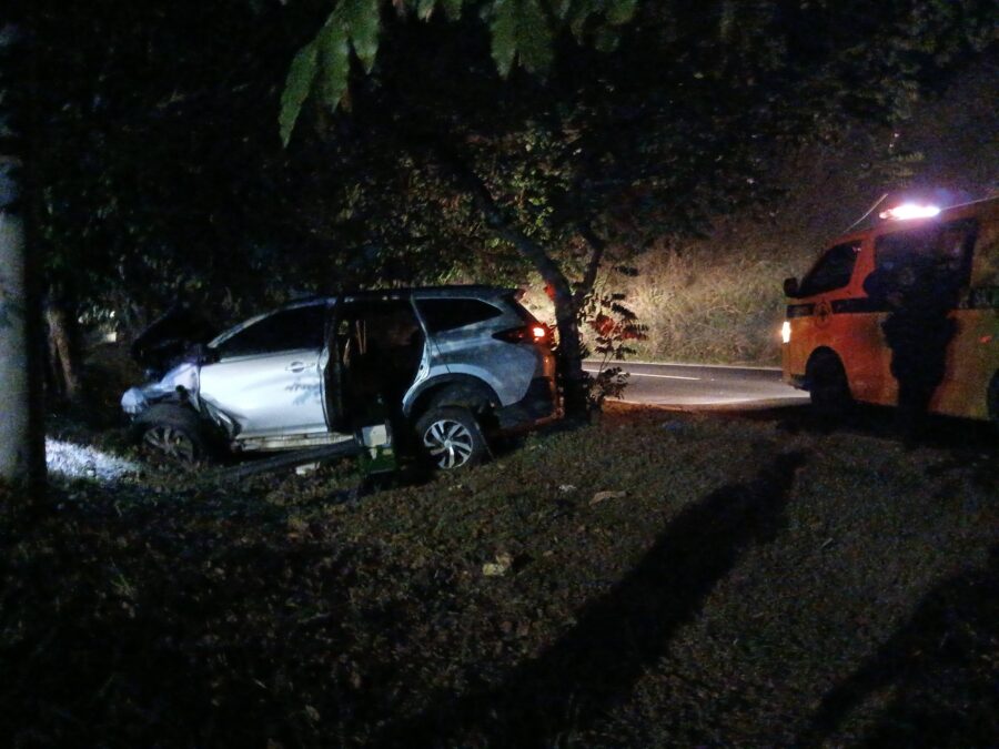 Un hombre muere tras accidentarse contra un árbol en carretera hacia Santa Ana