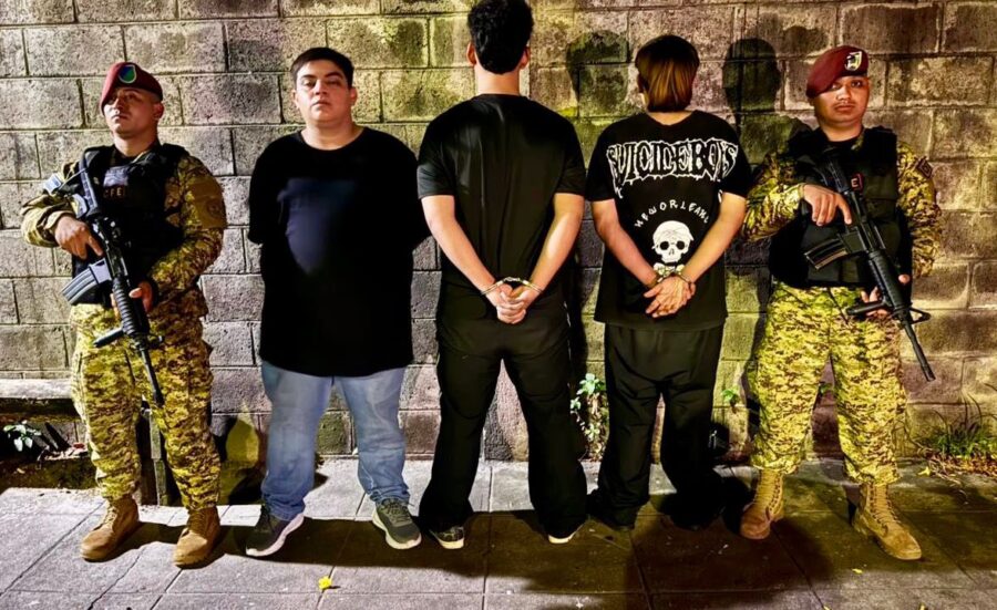 Capturan a sujeto y dos menores señalados de transportar drogas y más de $1,000 en Tonacatepeque