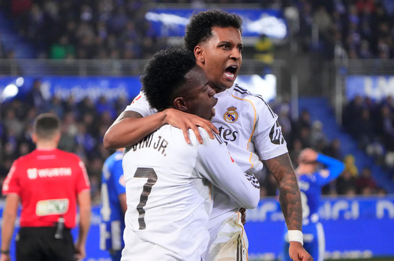 Rodrygo Goes sale del bache y Vinícius supera los 1,000 minutos sin marcar