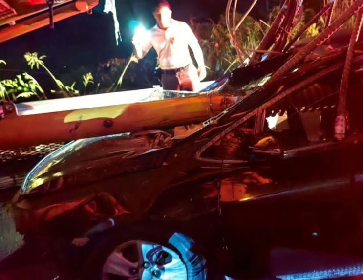 Un accidente ocurrido anoche en Los Chorros provoca fuerte congestión la madrugada de este miércoles
