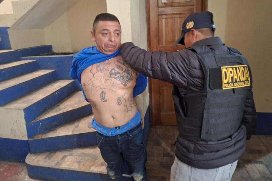 Capturan en Guatemala a pandillero salvadoreño acusado de vigilar a agentes policiales