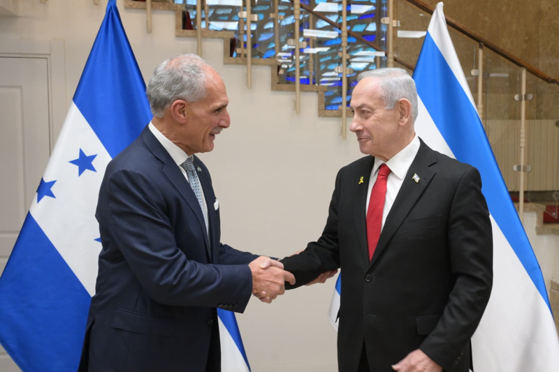 Netanyahu le expresa al nuevo presidente hondureño su voluntad de mejorar las relaciones