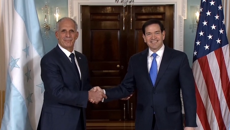 Marco Rubio recibe al presidente electo de Honduras y acuerdan fortalecer seguridad