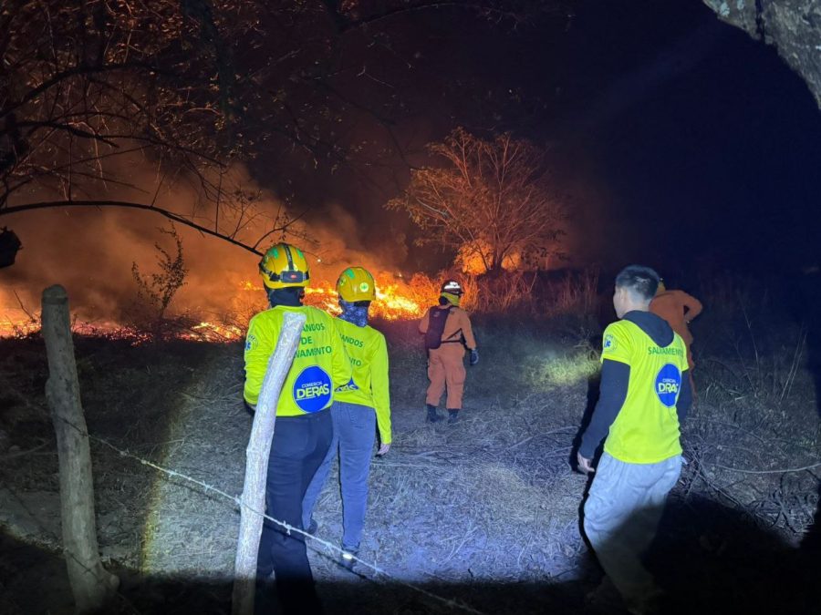Controlan incendio forestal en San Juan Nonualco durante la noche del martes
