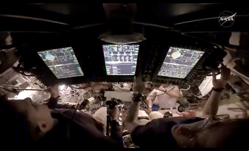 Cámaras de Orión, clave en misión lunar Artemis II