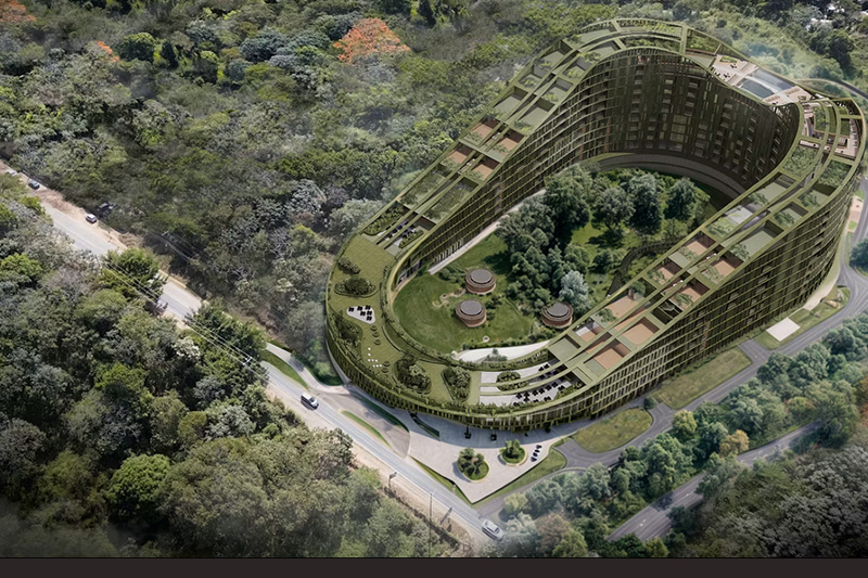 Carazo Arquitectura diseñó una torre residencial con concepto de barrio vertical en Nuevo Cuscatlán
